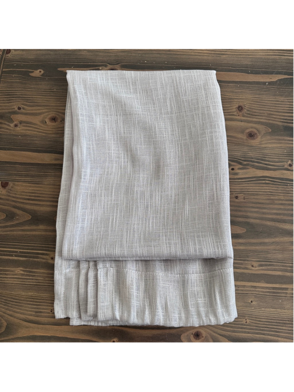 Rodeo Home Sheer Curtain Panel Beige 54x84 Textured Window Single Panel